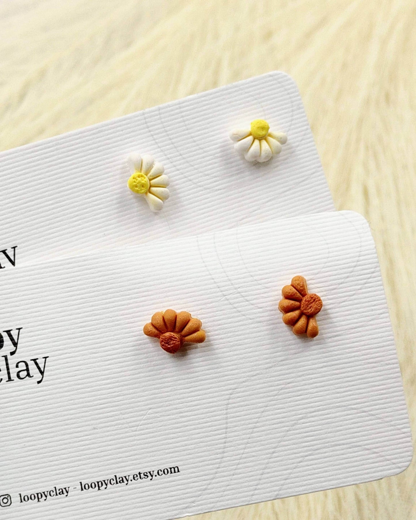 Orecchini fiori di campo - classici intramontabili - Loopy Clay