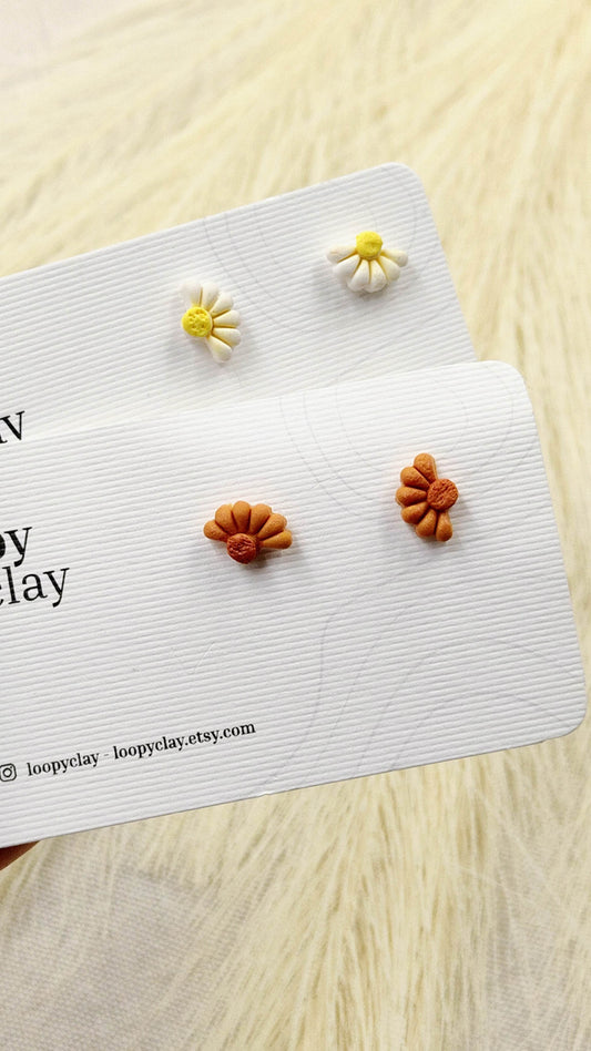 Orecchini fiori di campo - classici intramontabili - Loopy Clay