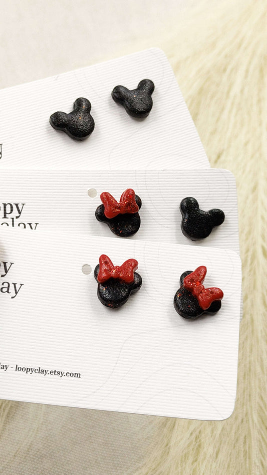 Orecchini mickey & minnie - classico per grandi e piccini