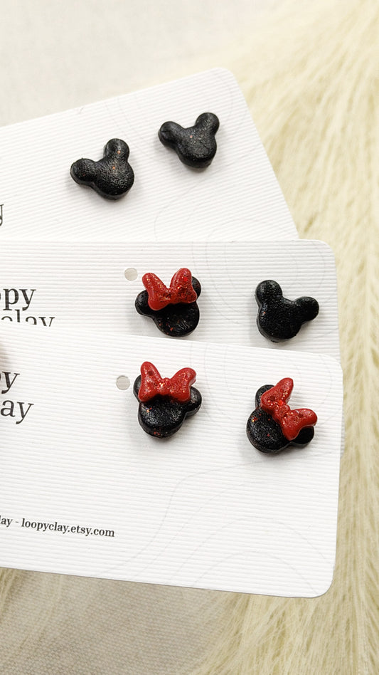 Orecchini mickey & minnie - classico per grandi e piccini