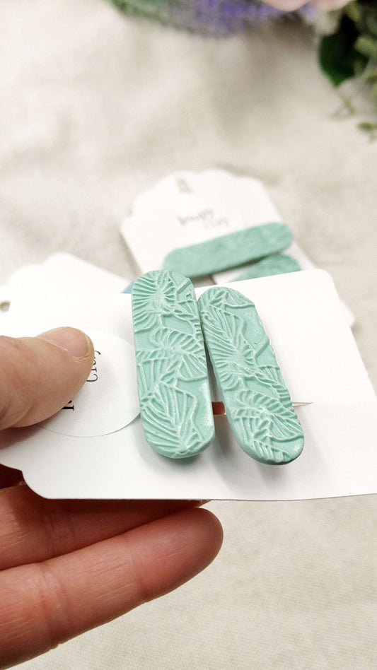 Collezione Pastello | Fermagli capelli artigianali con fiori dipinti