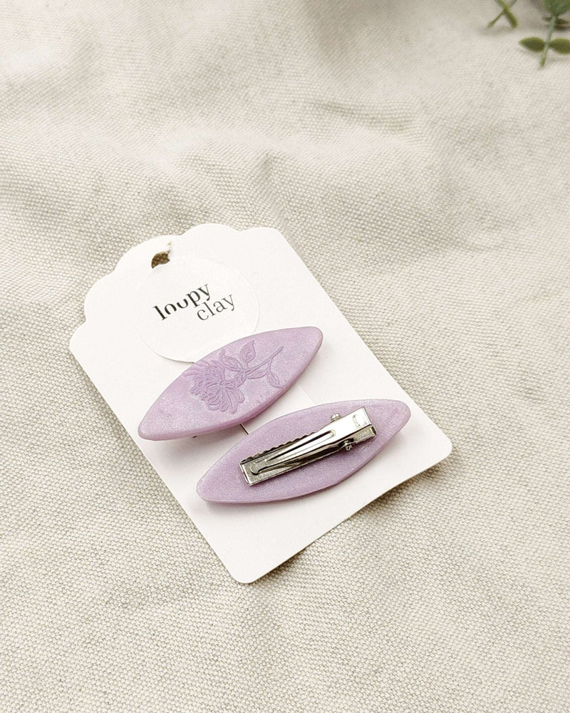 Collezione Impressioni Floreali | Fermagli capelli artigianali