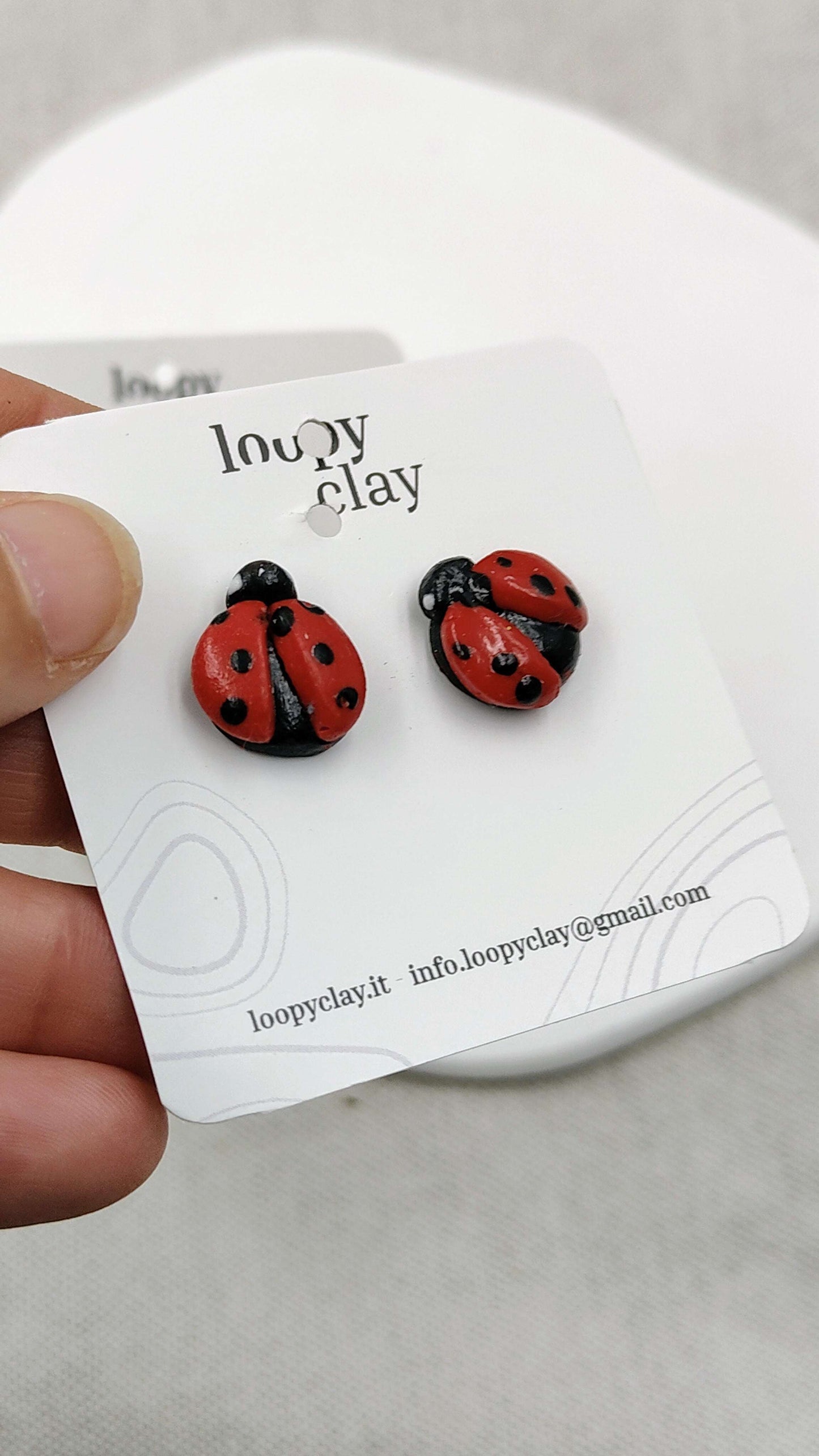 Orecchini Coccinella e Quadrifoglio | Il tuo portafortuna quotidiano