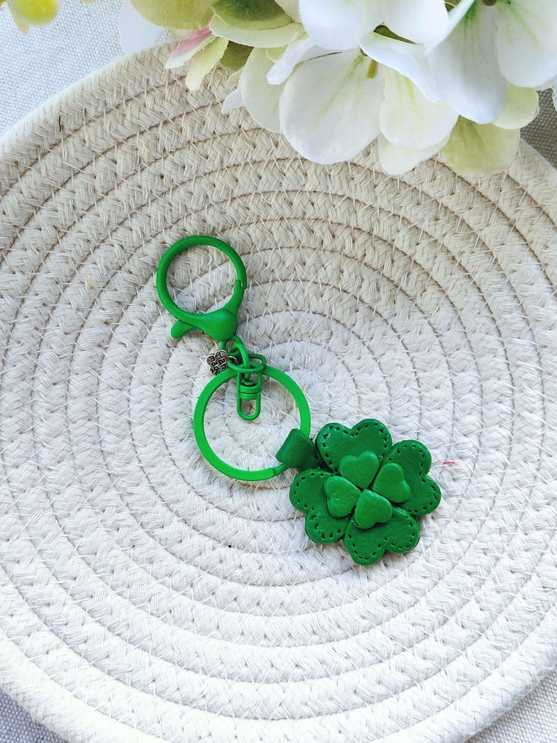 Collezione Primavera | Portachiavi Quadrifoglio Portafortuna