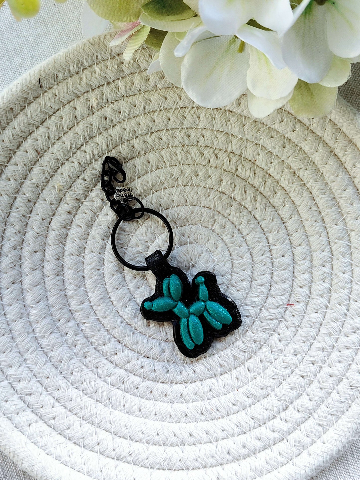 Collezione Pop Art | Portachiavi Balloon Dog Koons - Acid Neon set