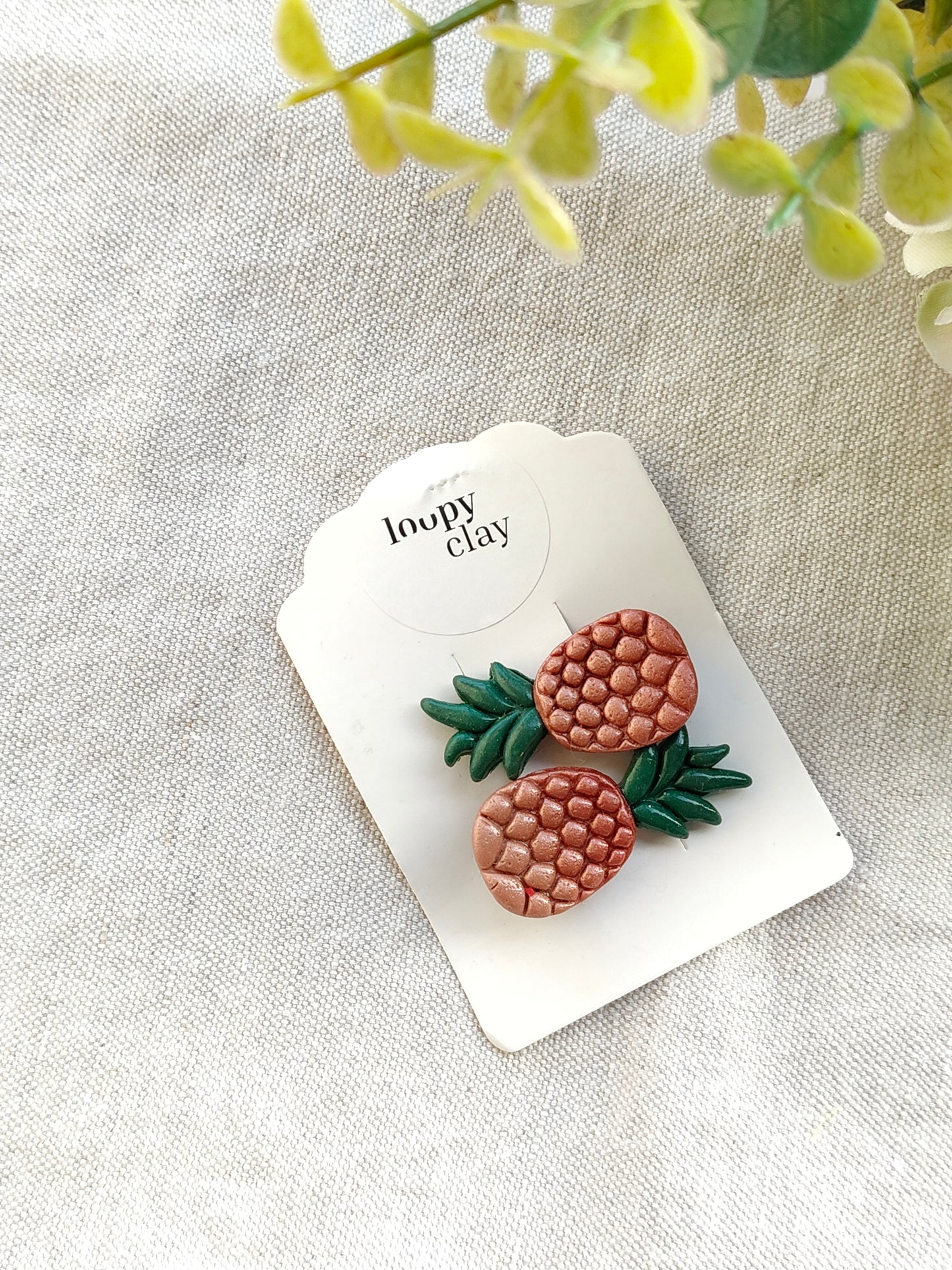 Collezione Estate | Fermagli capelli artigianali Ananas