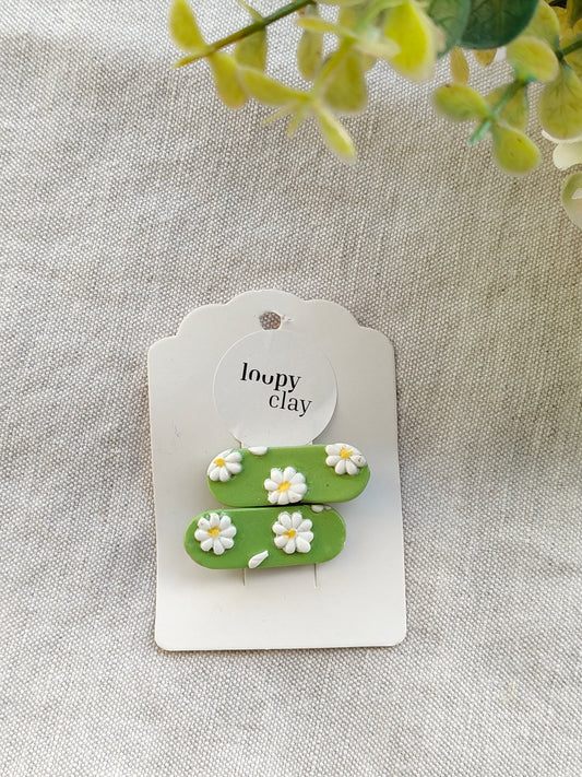 Collezione Primavera | Fermagli capelli artigianali Prato di Margherite