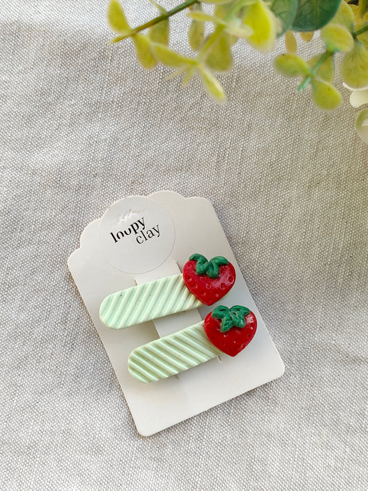 Collezione Foodies | Fermaglio Fragoline