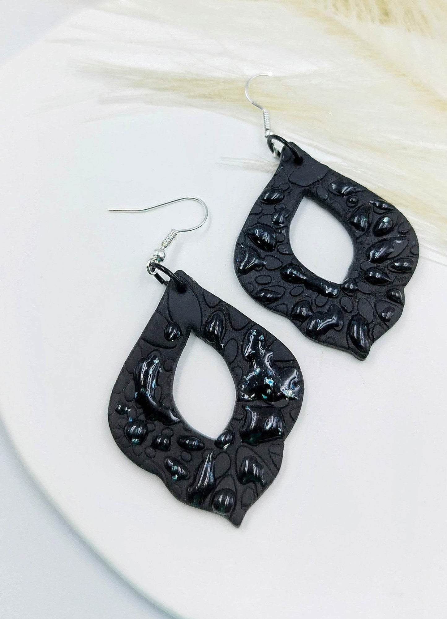 Orecchini stile vintage bagliori notturni - Loopy Clay