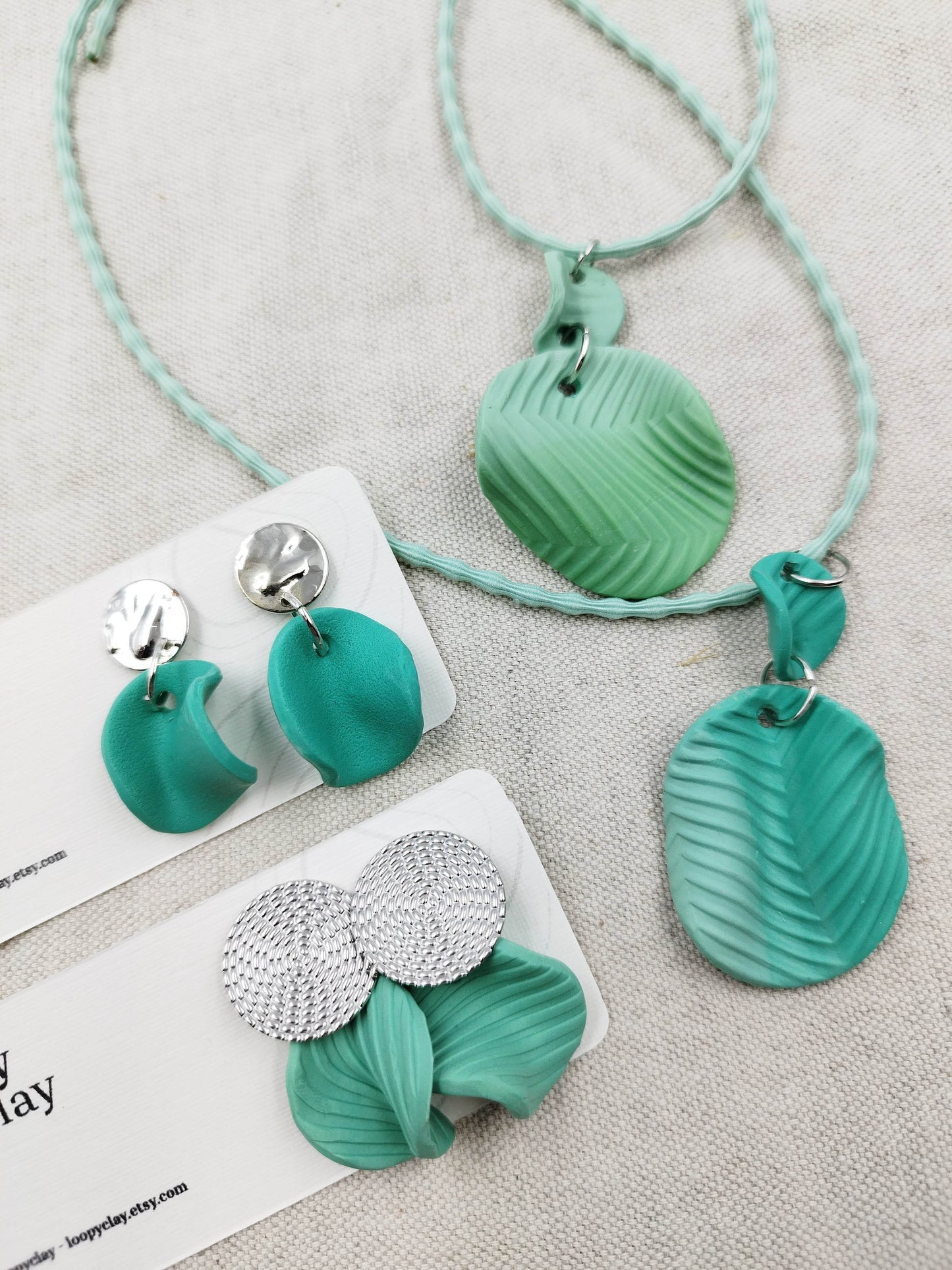 Collana onde Design - minimal - Loopy Clay