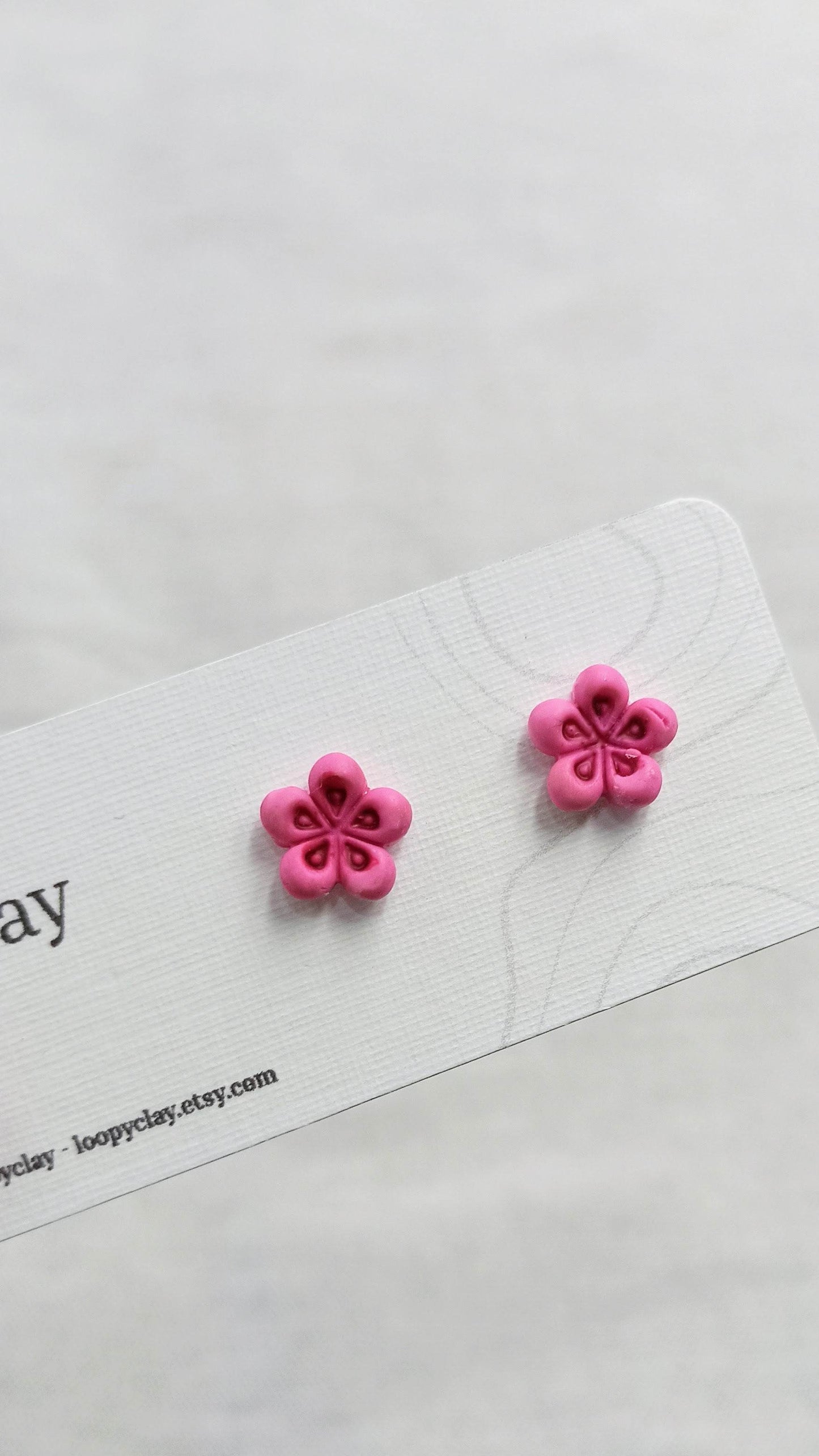Orecchini mini fiorellini - tocchi di luce - Loopy Clay