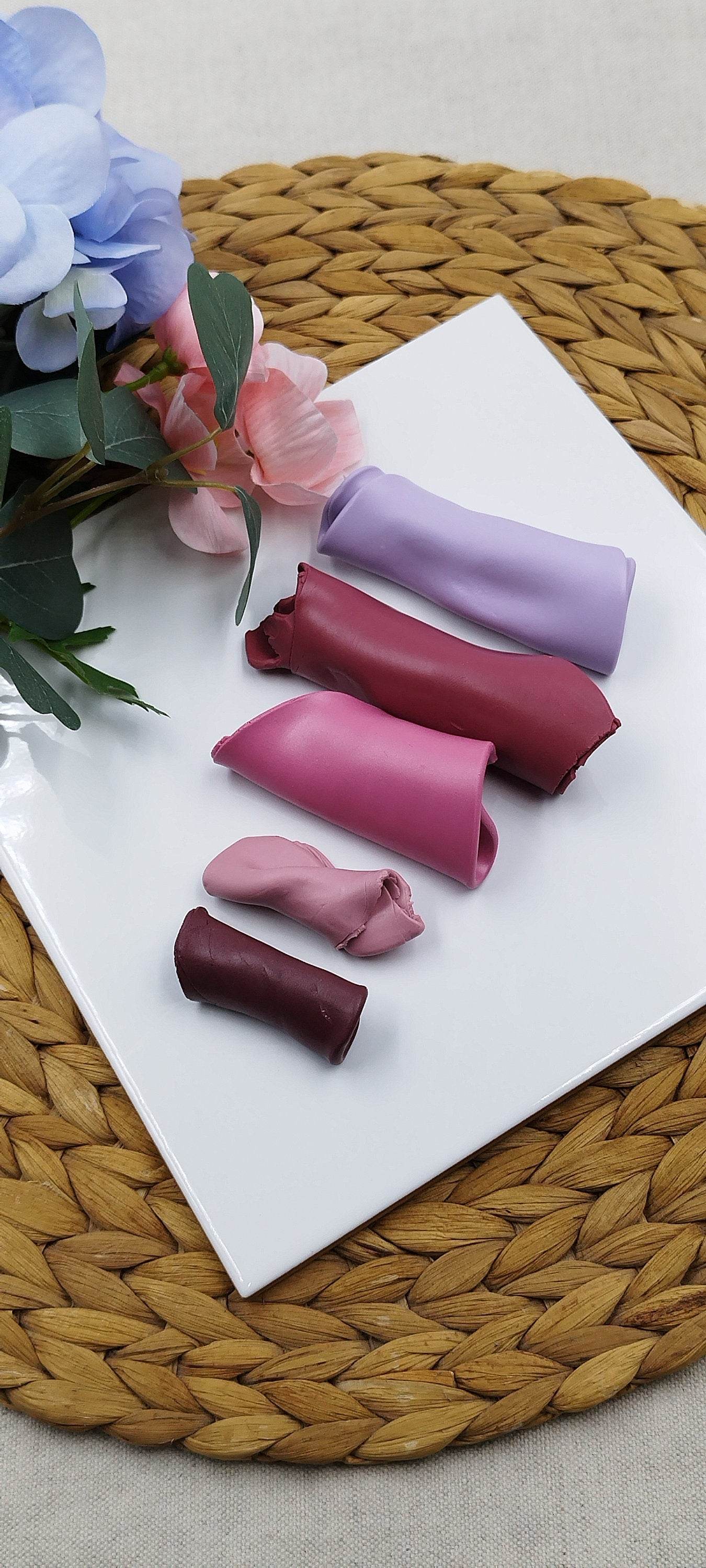 Orecchini pendenti in stile etnico con orchidee e fiori - Loopy Clay