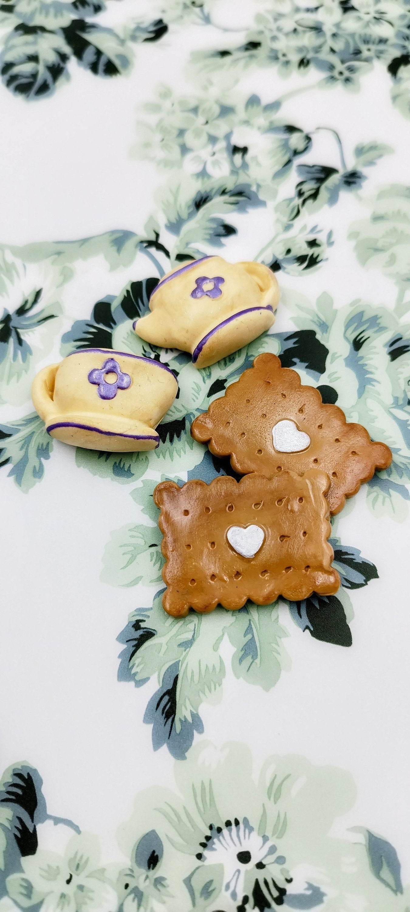 Calamite Frigo "Ora della Merenda" - fatte a mano, Decorazione Cupcakes e Servizio da Tè - Ideale per Cucina - Decorazioni cucina