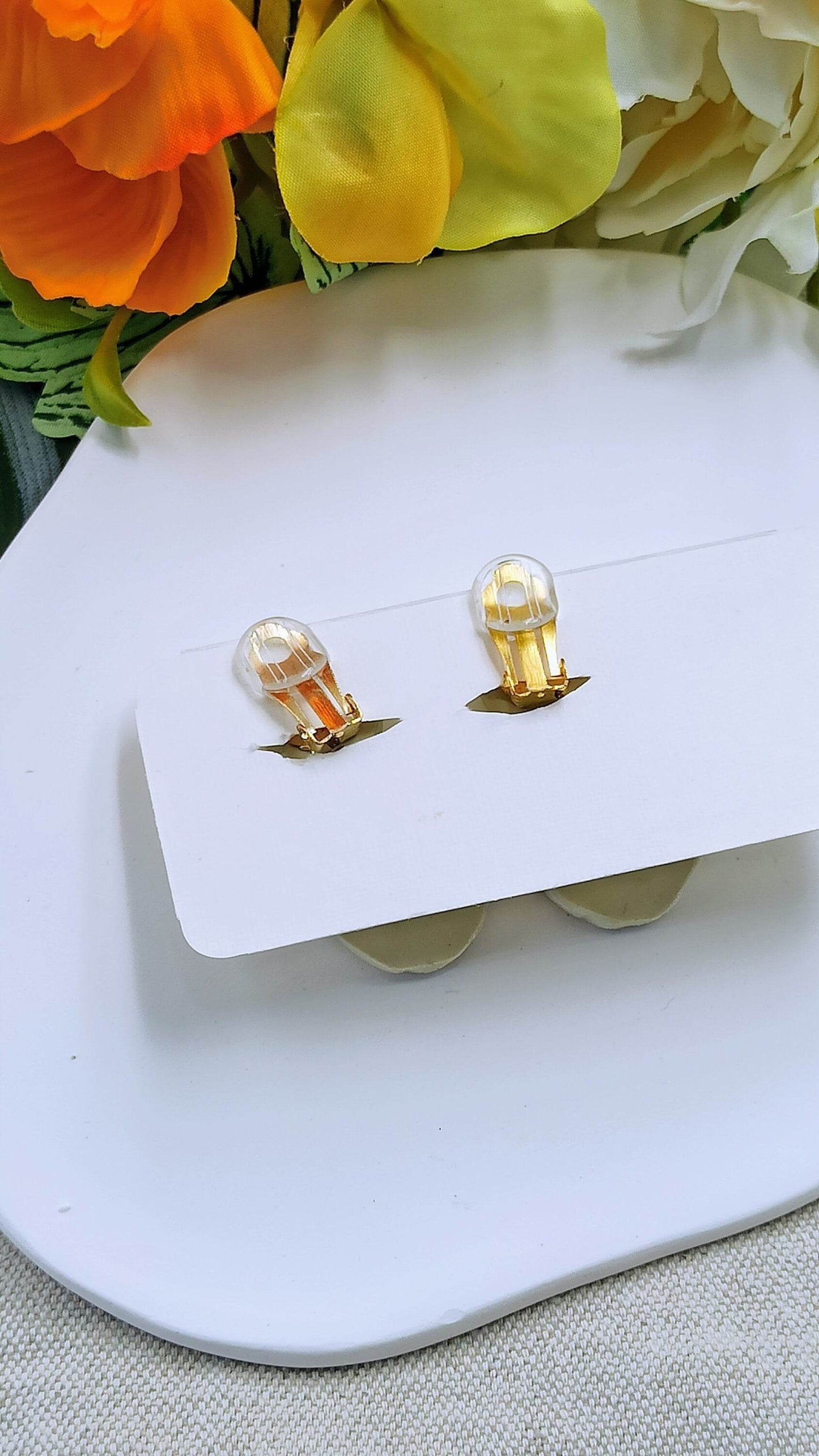 Orecchini a clip tema marino delicato - Loopy Clay