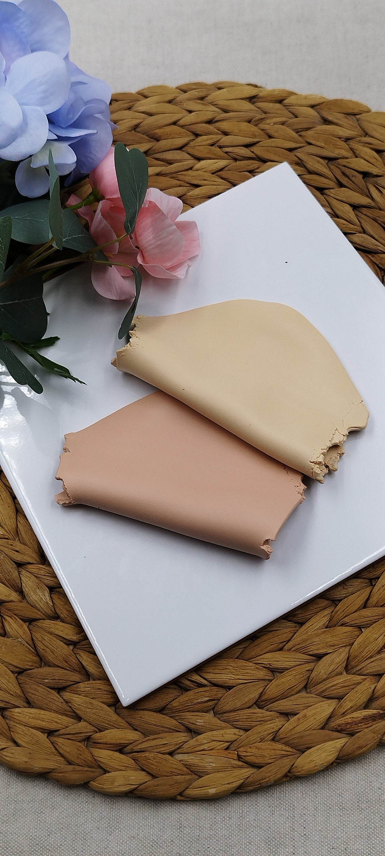 Orecchini romantici Pendenti Fatti a Mano: Un Tocco di Eleganza in Rosa Antico. Eleganza quotidiana. Sfumature del rosa, design a foglia - Loopy Clay