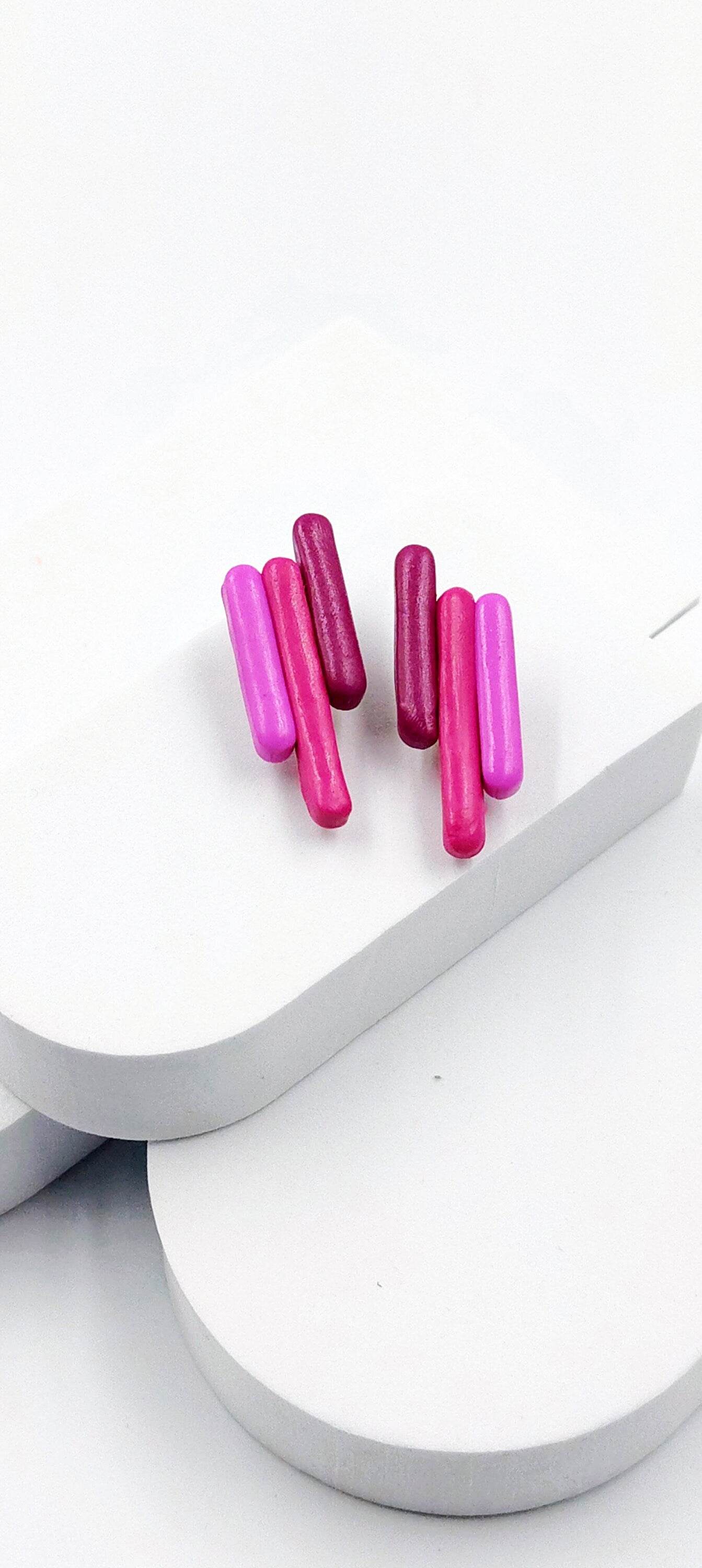 Orecchini Moderni Lineari - Loopy Clay