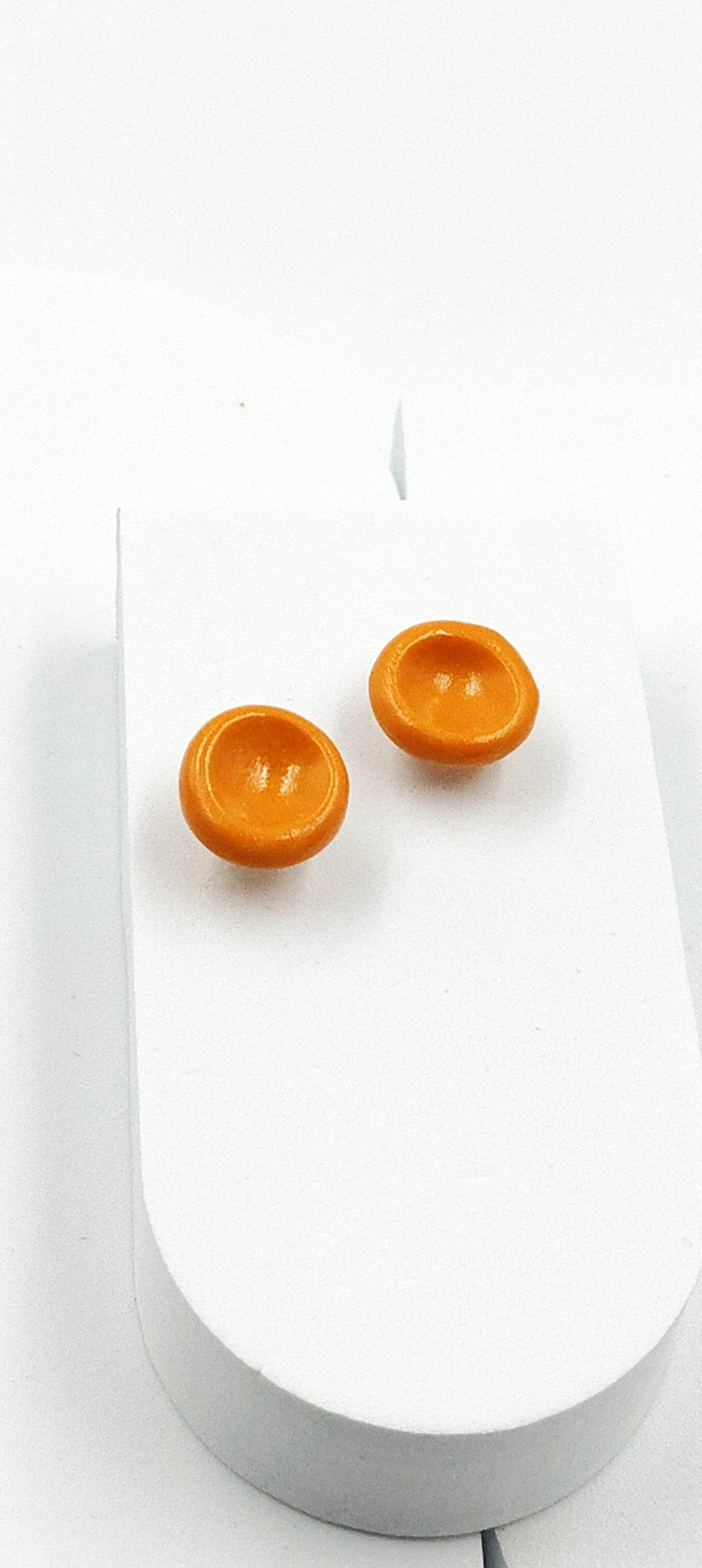 Orecchini a bottone dots, caldi - Loopy Clay