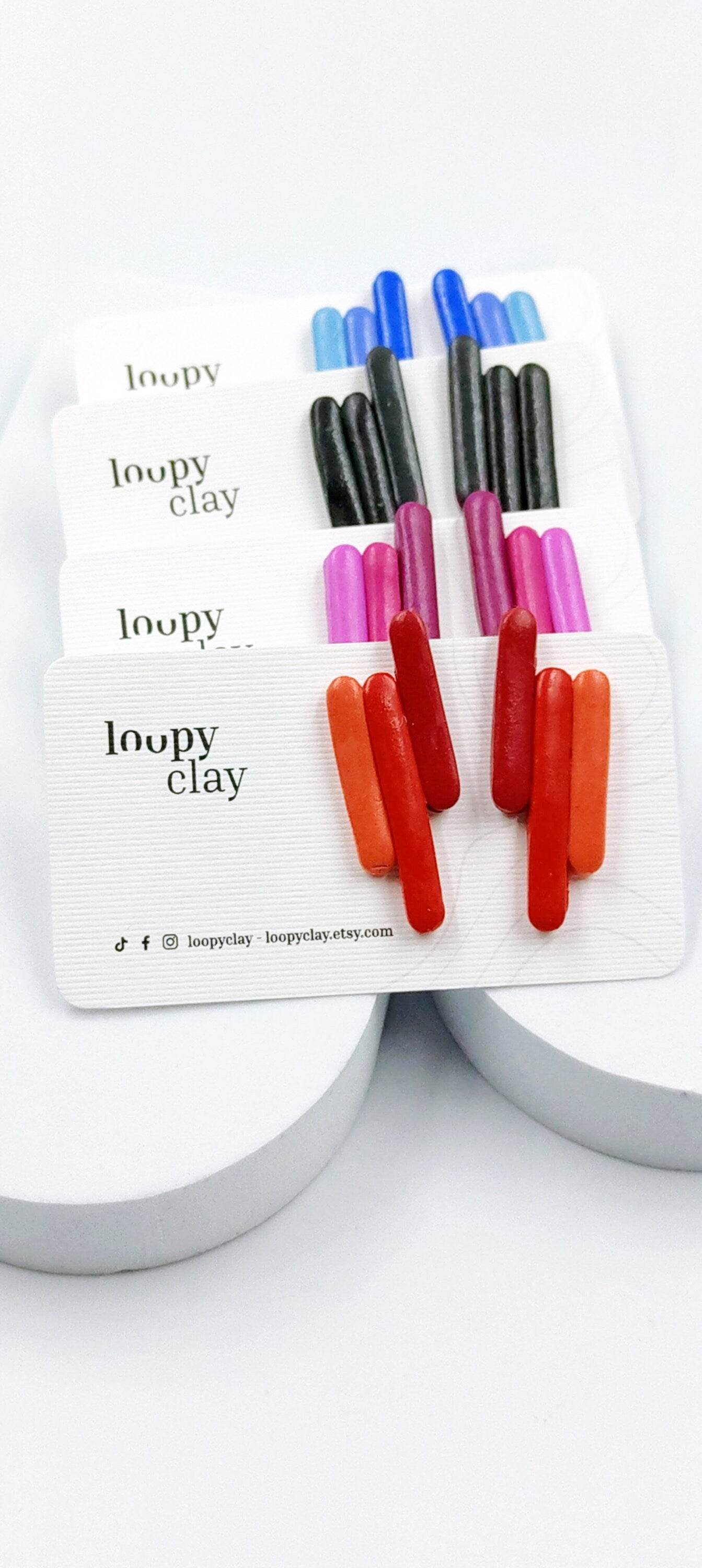 Orecchini Moderni Lineari - Loopy Clay