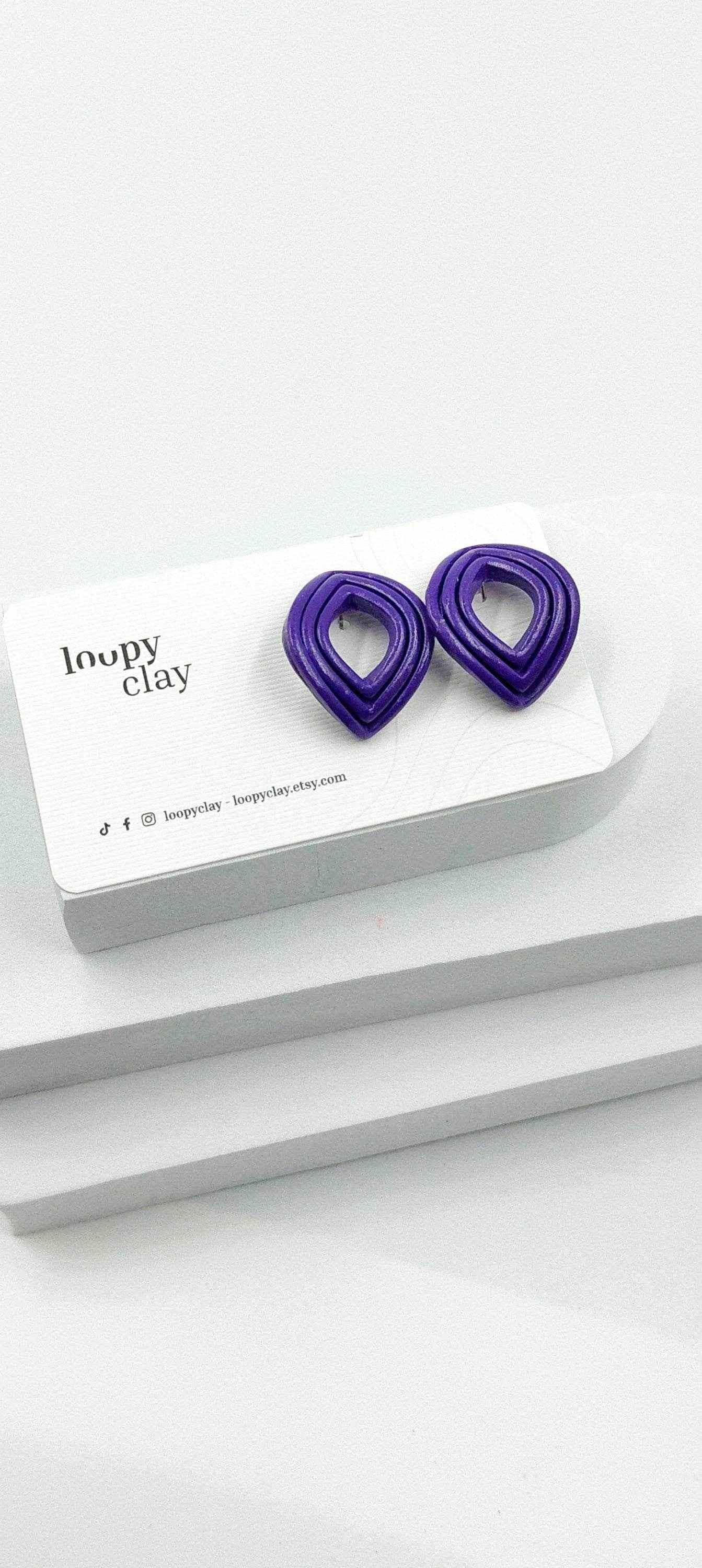 Orecchini Huggies - minimal design colori Fluo