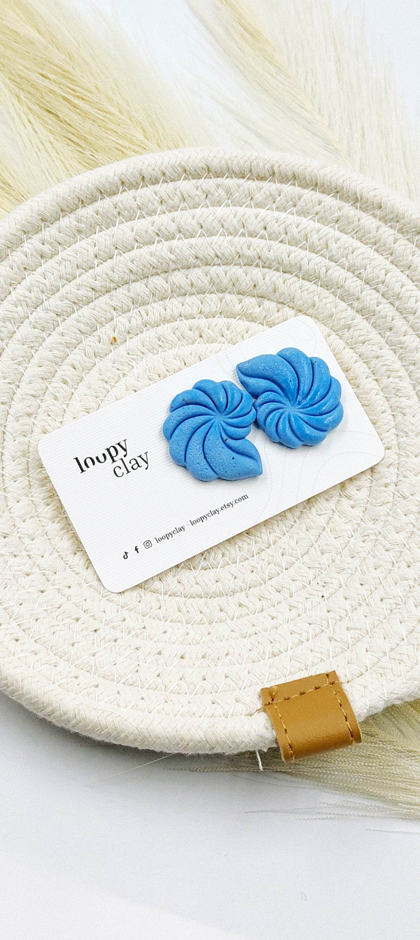 Orecchini Conchiglia moderna - Loopy Clay