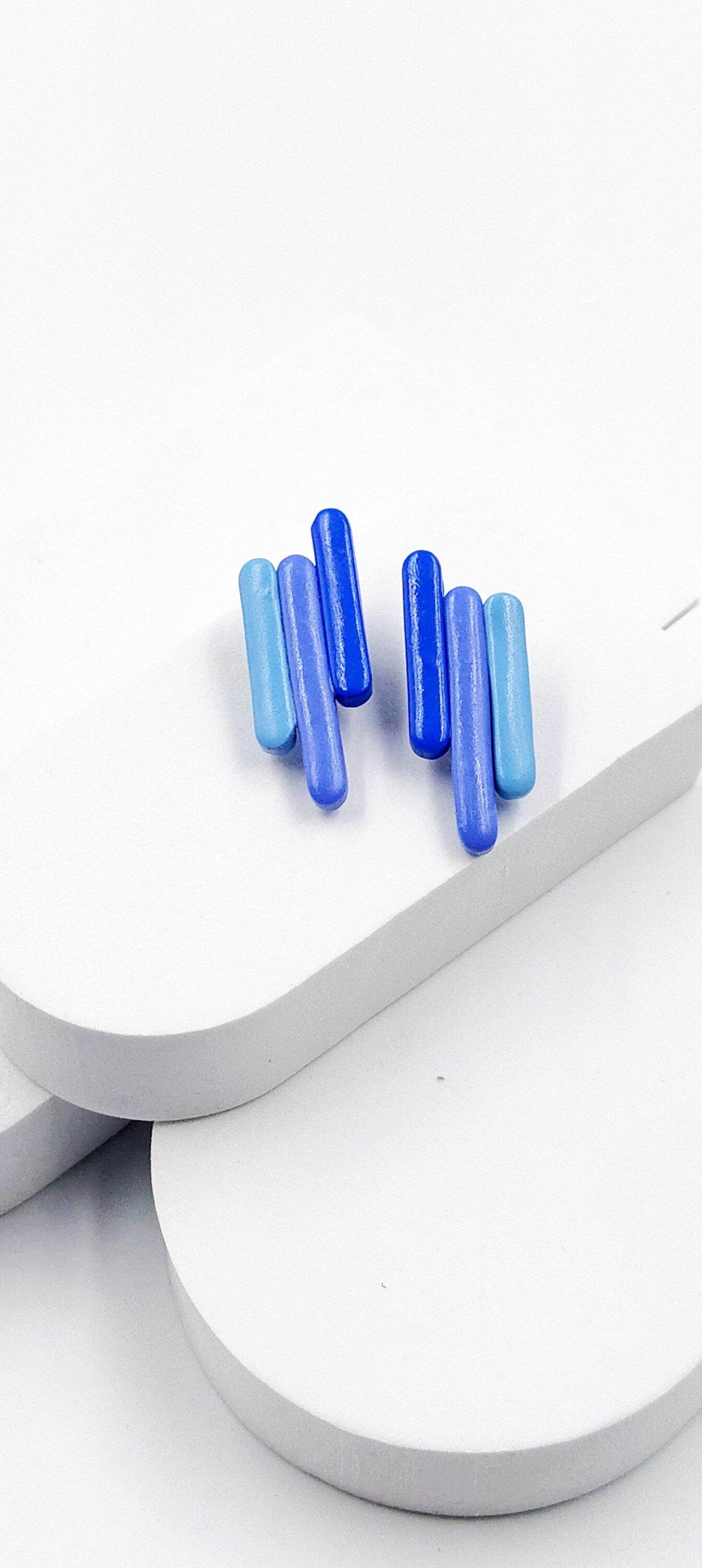 Orecchini Moderni Lineari - Loopy Clay