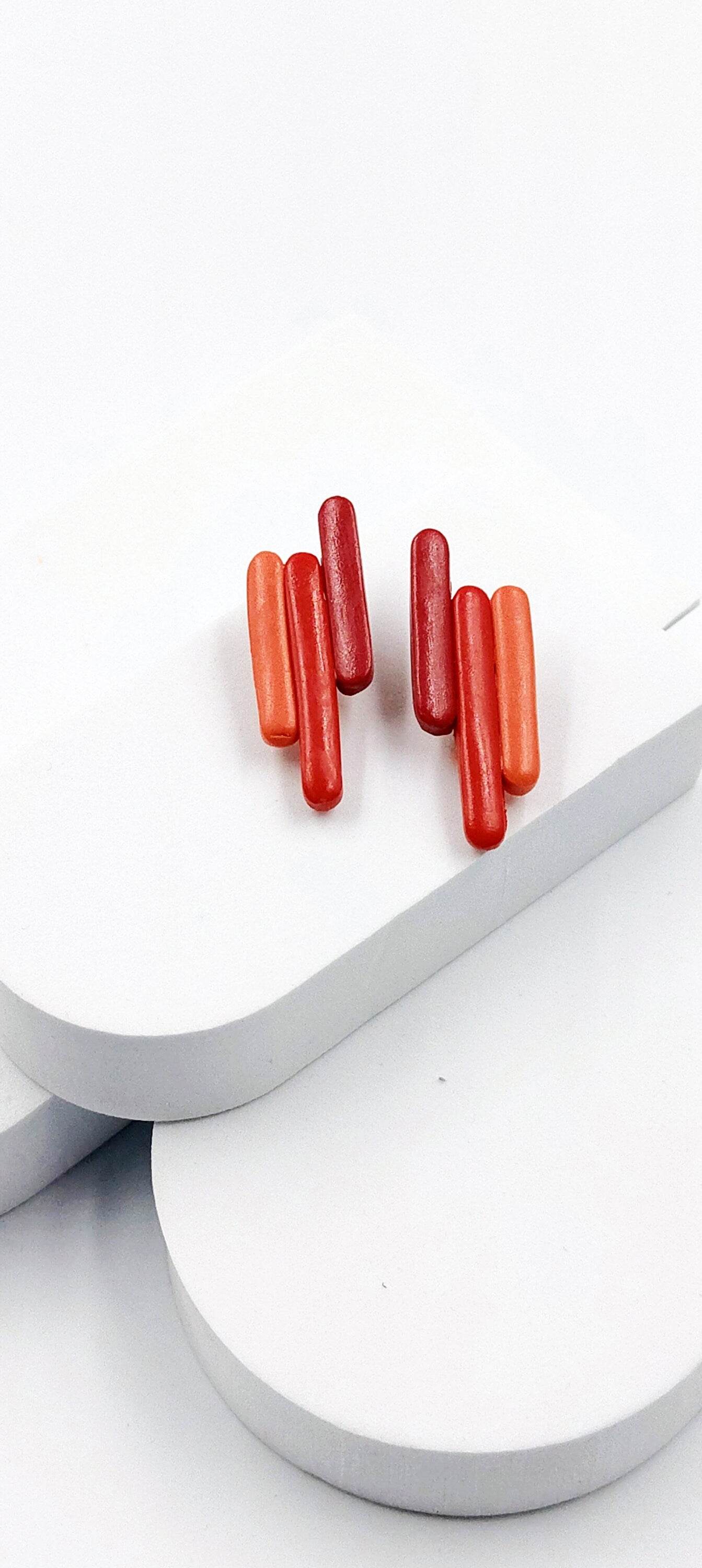 Orecchini Moderni Lineari - Loopy Clay