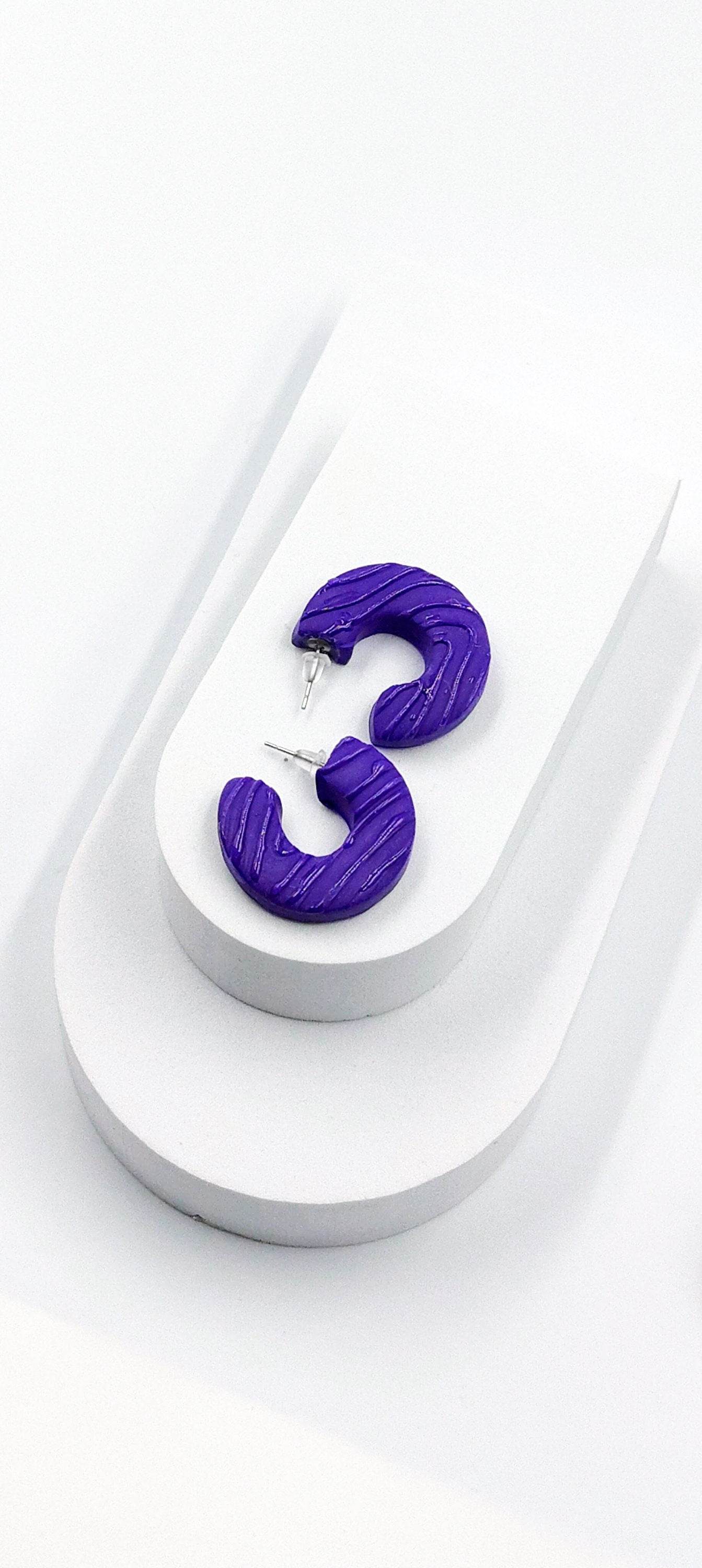 Orecchini a cerchio pop loop - Loopy Clay