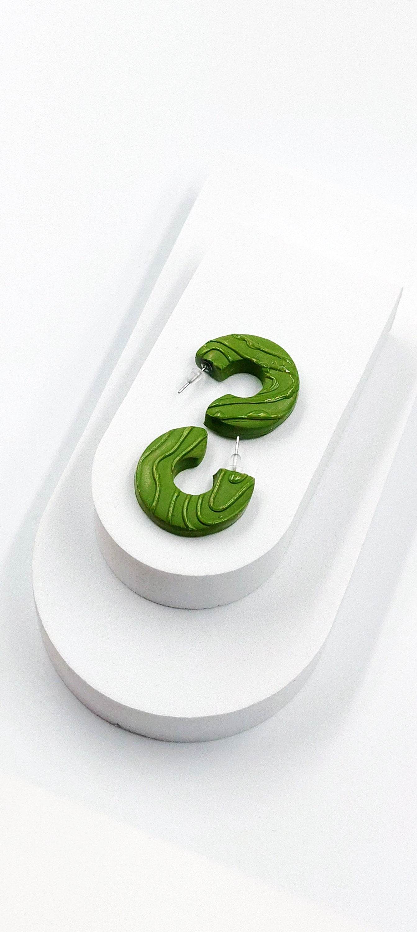 Orecchini a cerchio pop loop - Loopy Clay