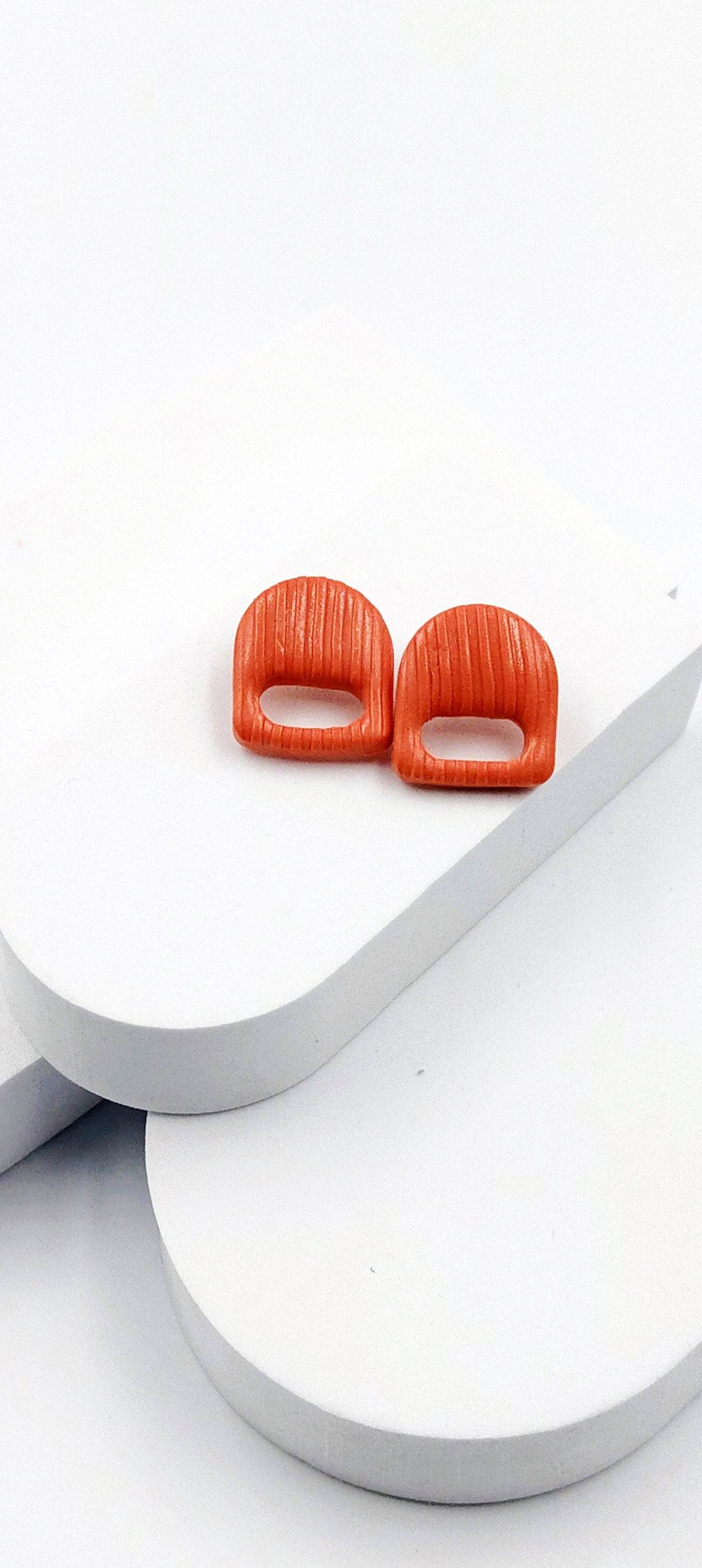 Orecchini Lineari linguetta - Loopy Clay