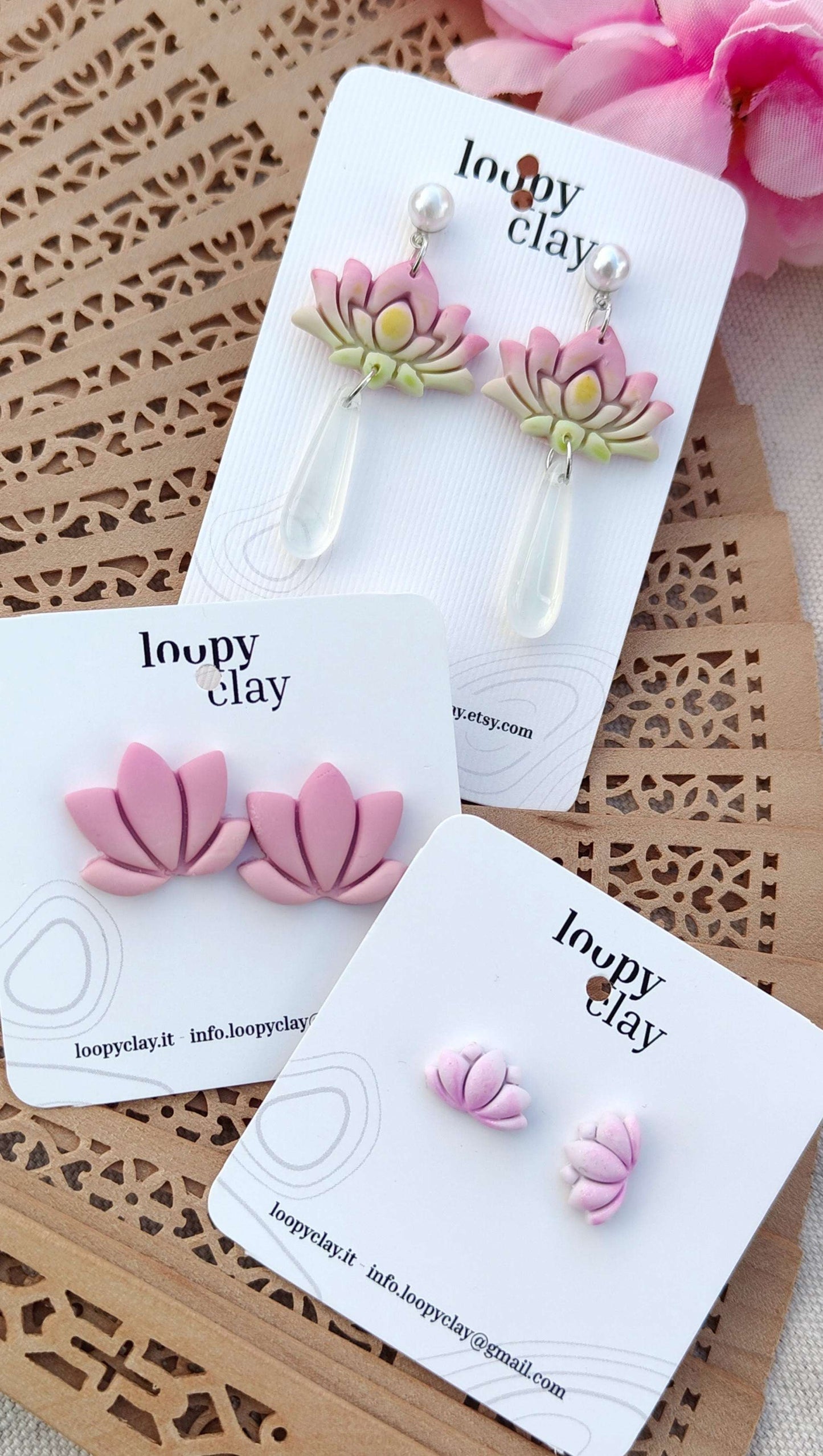 Orecchini Loto Minimal "Soft Petal" | Collezione I Love Japan