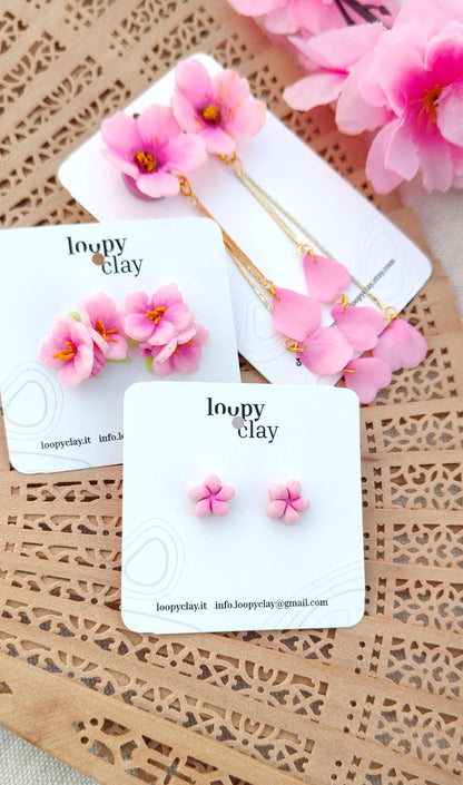 Orecchini Sakura Blossom (Versione Pendente) | Collezione I Love Japan