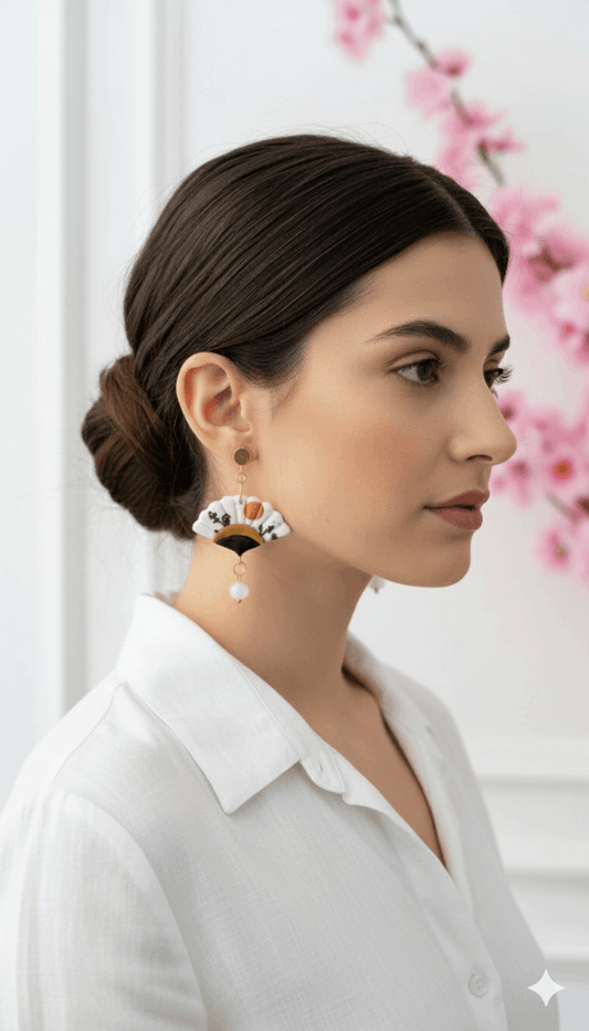 Orecchini Sensu "Sogno di Primavera" (Ciliegio e Sole) | Collezione I Love Japan