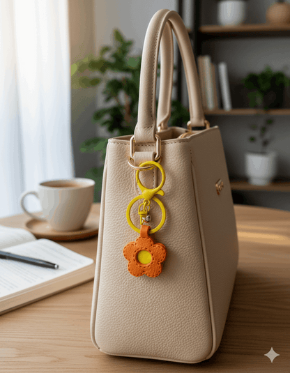 Collezione Primavera | Portachiavi Fiorellino Artigianale - 1