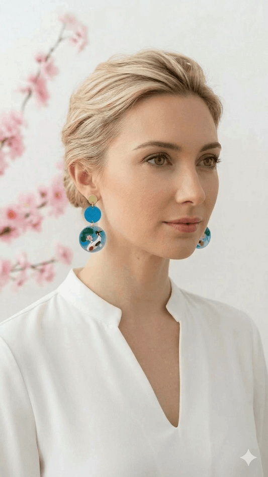 Orecchini Lunghi | "Nagai Seisui" (Lunga Acqua Pura)