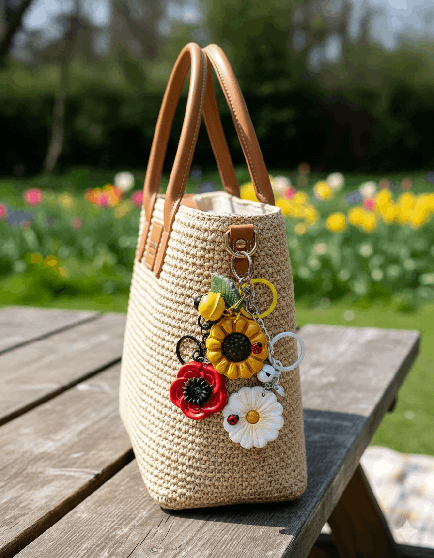 Collezione Primavera | Portachiavi Fiori di Campo