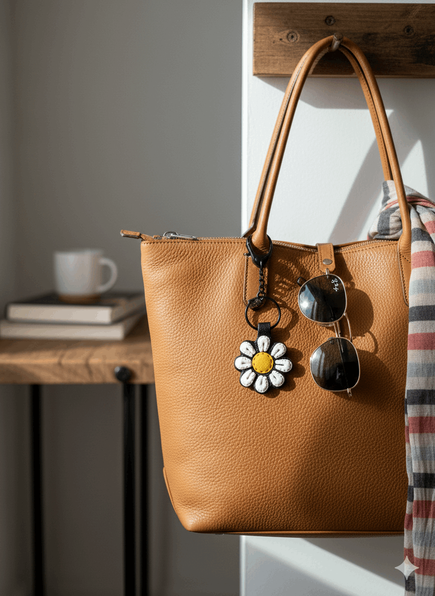 Collezione Primavera | Portachiavi Margherita "M'ama non m'ama"