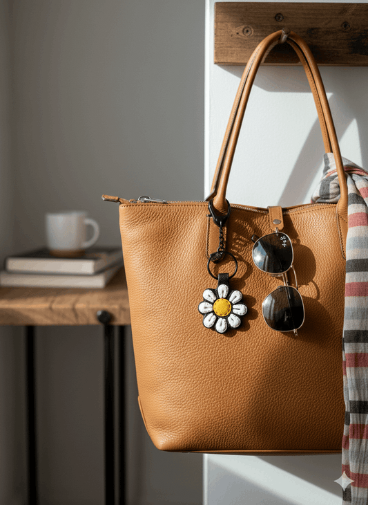 Collezione Primavera | Portachiavi Margherita "M'ama non m'ama"