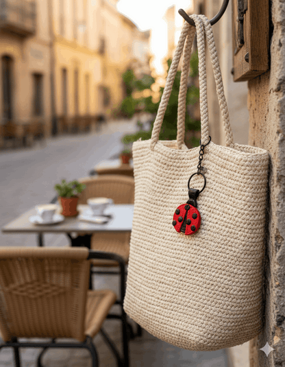 Collezione Primavera | Portachiavi Coccinella Portafortuna