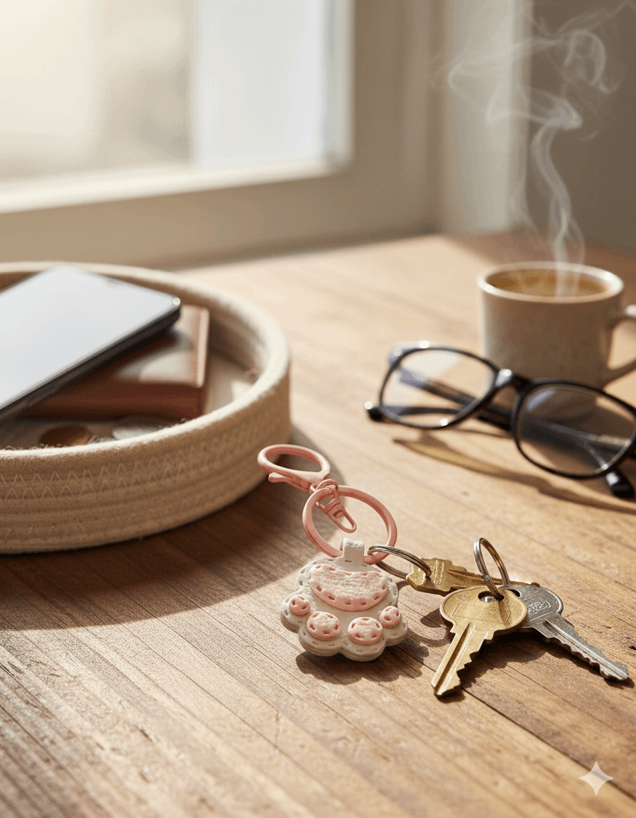 Collezione Pets | Portachiavi "Zampetta del Cuore"