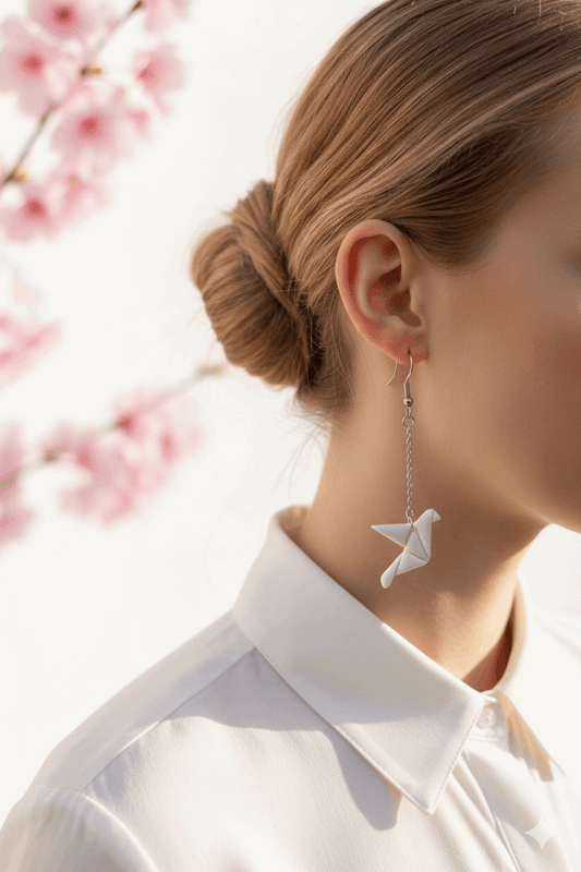 Orecchini Origami Gru Tsuru| Collezione I Love Japan