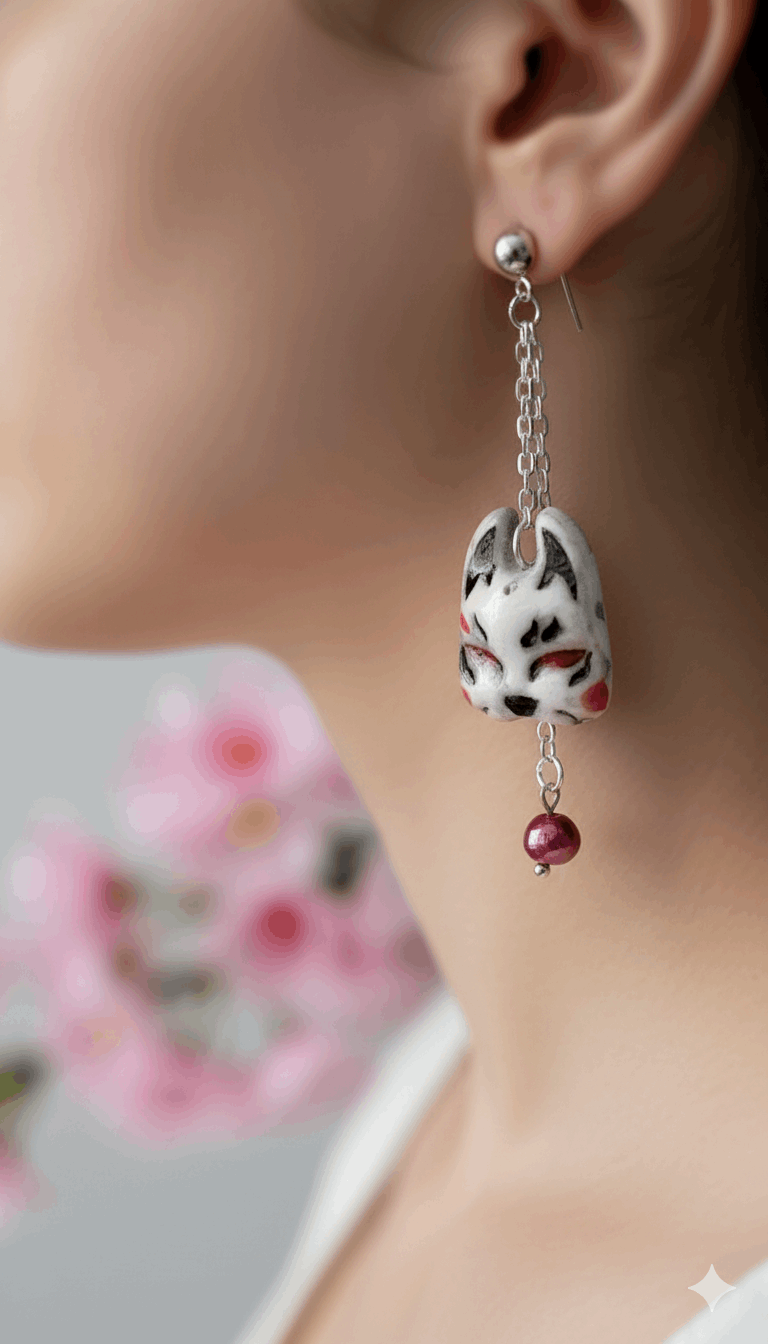 Orecchini Kitsune Spirit | Collezione I Love Japan