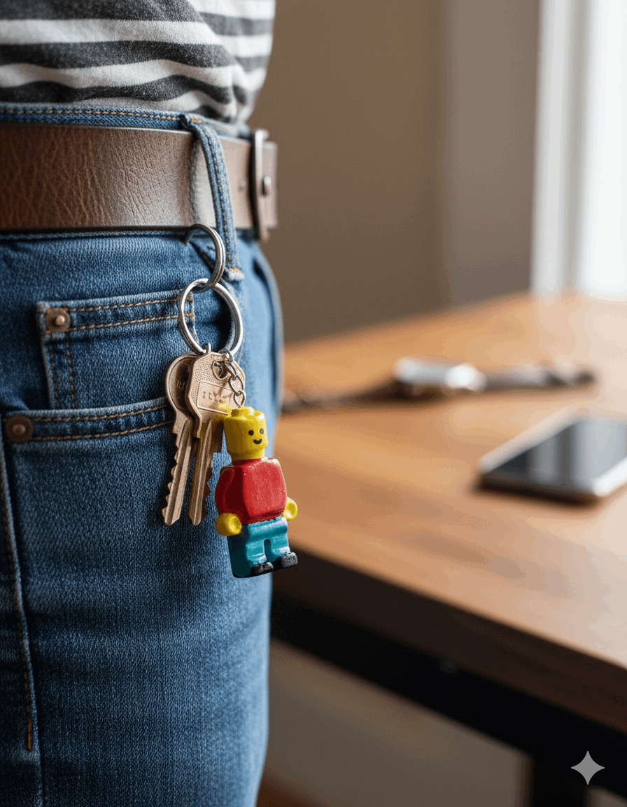 Collezione Pop Art | Portachiavi Omino Stile Lego
