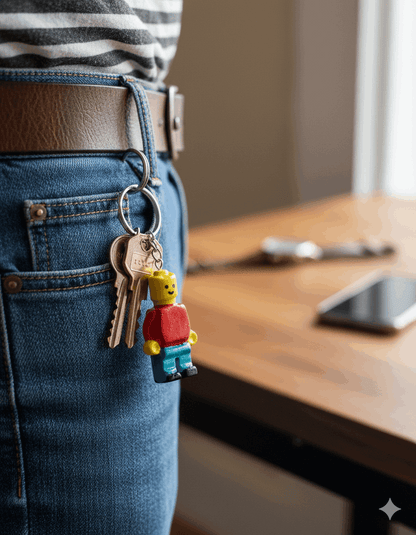 Collezione Pop Art | Portachiavi Omino Stile Lego
