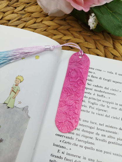 Segnalibro Artigianale a Petali | Aurora Rosa e Lilla