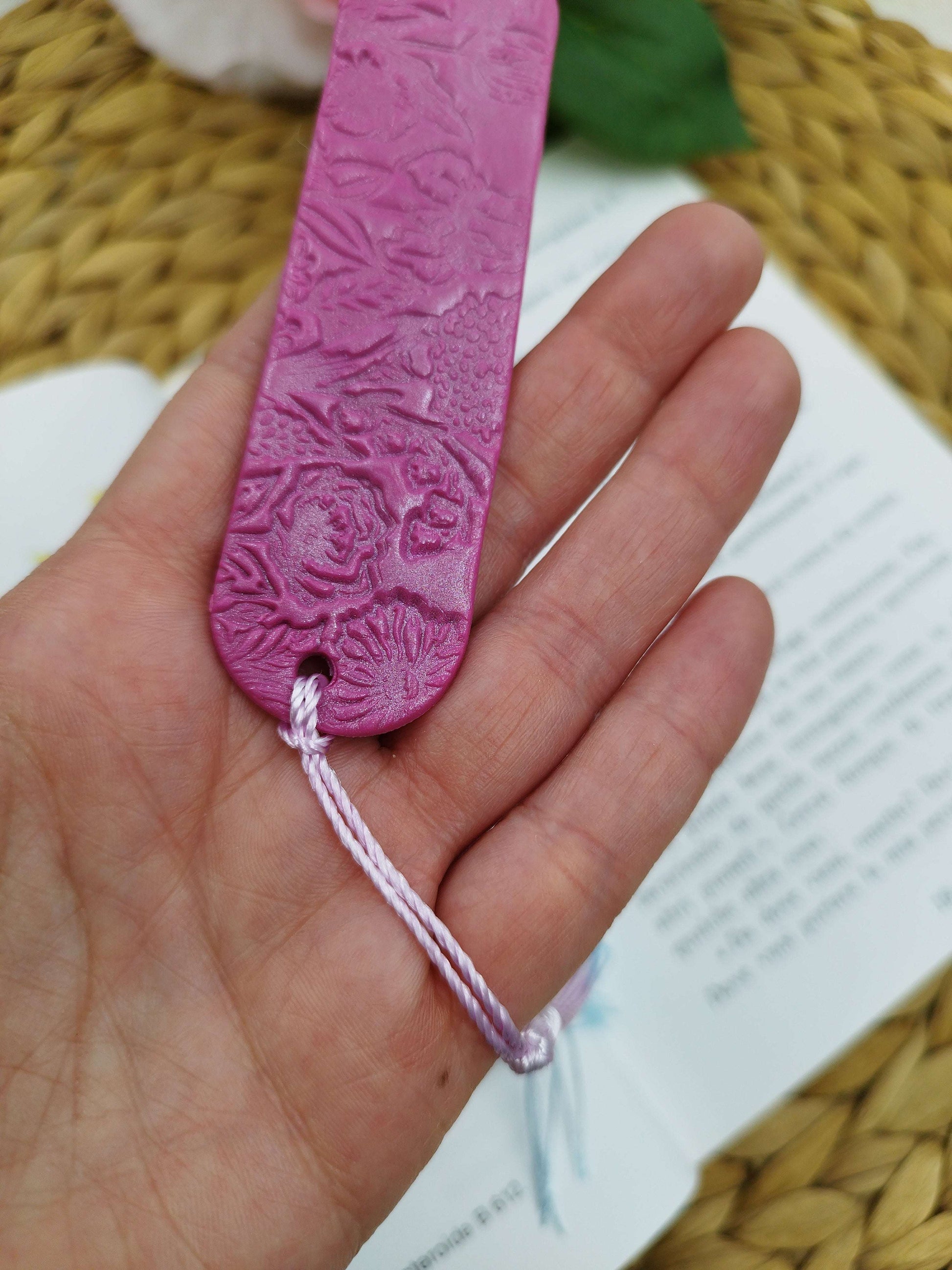 Segnalibro Artigianale a Petali | Aurora Rosa e Lilla