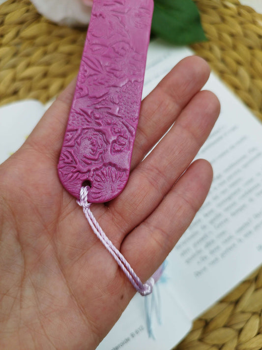 Segnalibro Artigianale a Petali | Aurora Rosa e Lilla