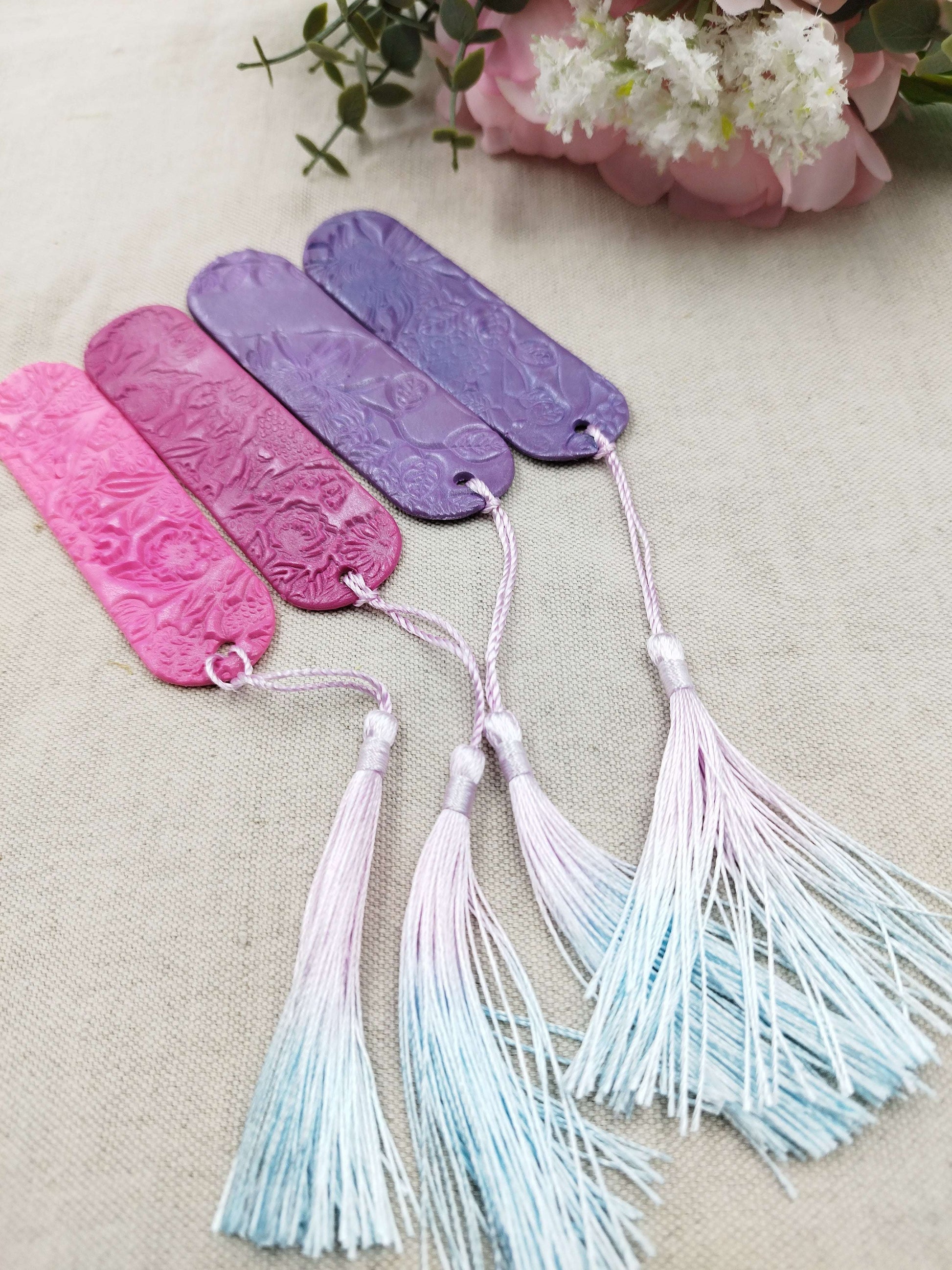 Segnalibro Artigianale a Petali | Aurora Rosa e Lilla