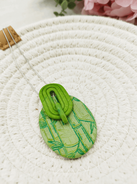 Collana design stile etnico - motivo bambu