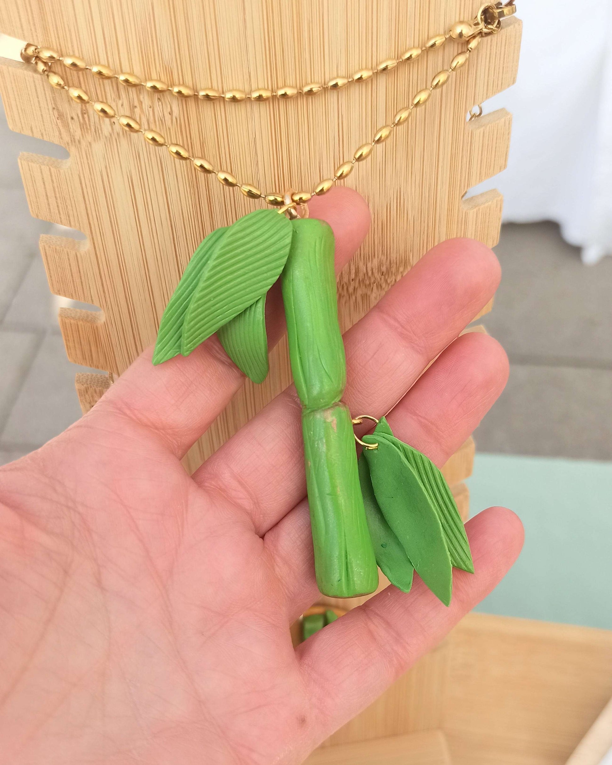 Collana Bamboo Branch Pendant | I Love Japan
