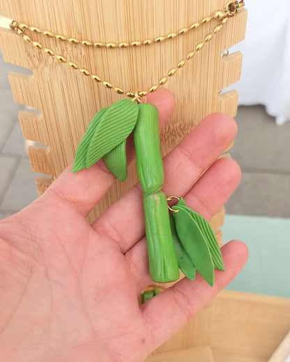 Collana Bamboo Branch Pendant | I Love Japan